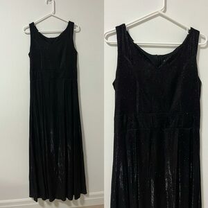 Glittery Black Tie Gown Formal Dress